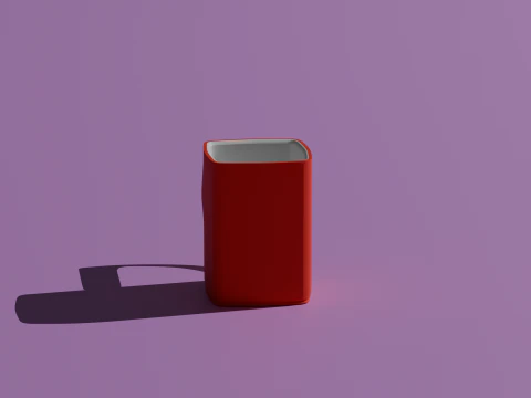 Red Mug 3D Model