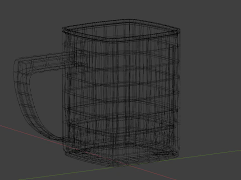 Red Mug 3D Model