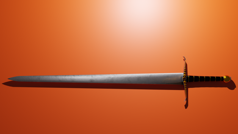 Sword Model 3D .c4d .max .obj .3ds .fbx .stl .blend 