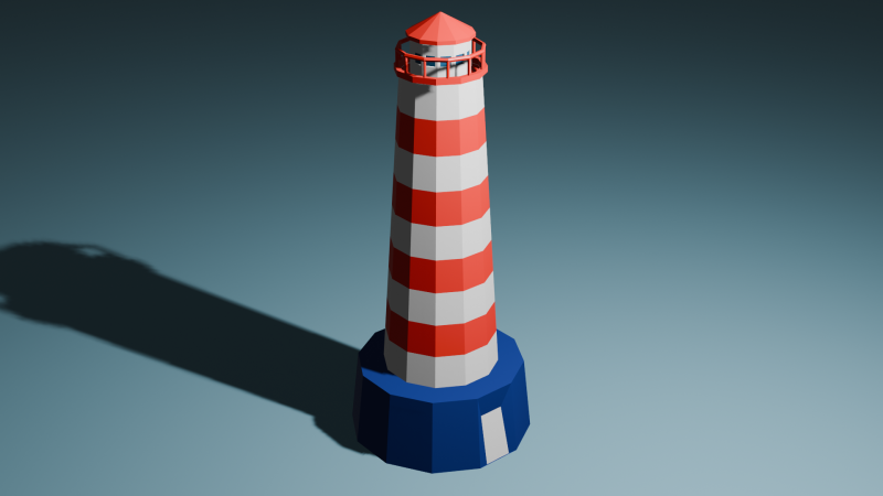 Low Poly Lighthouse 3D मॉडल .c4d .max .obj .3ds .fbx .stl .blend 