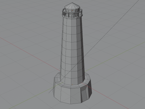 Low Poly Lighthouse 3D मॉडल