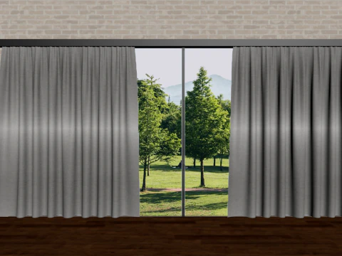 परदा 3D मॉडल