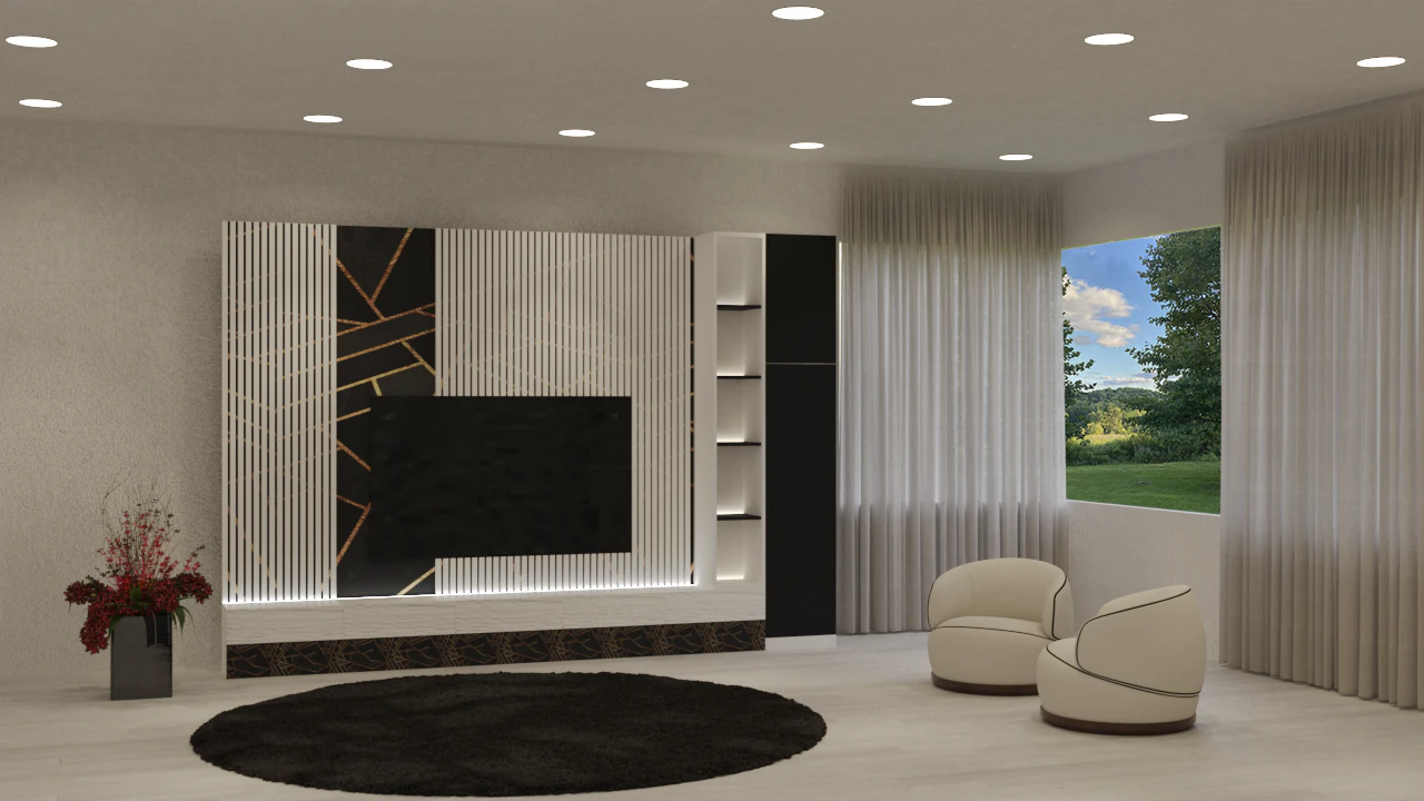 TV UNIT 3D Model .c4d .max .obj .3ds .fbx .stl .blend 