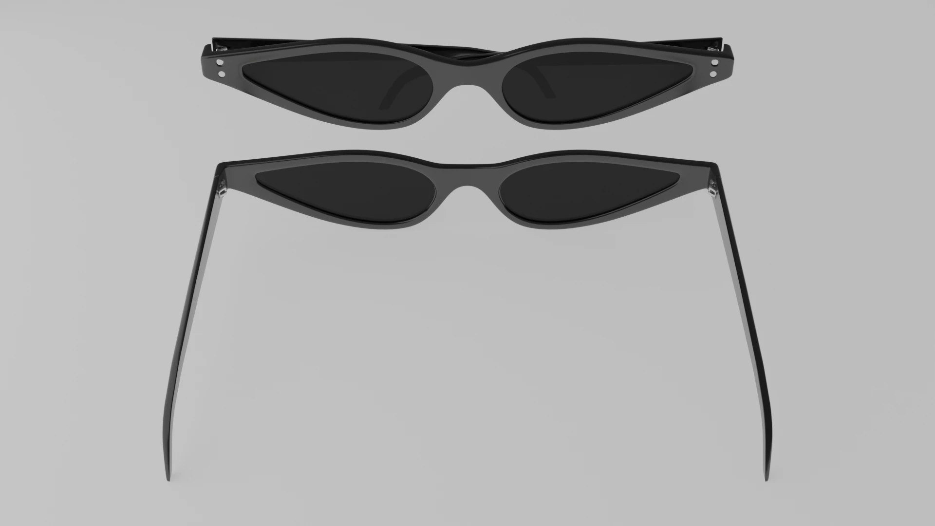 Simple Sunglass 3D Model .c4d .max .obj .3ds .fbx .stl .blend 