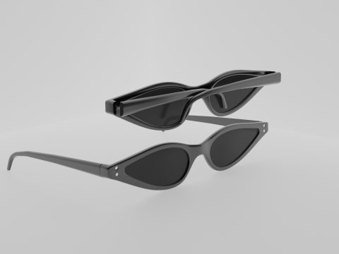 Simple Sunglass 3D Model