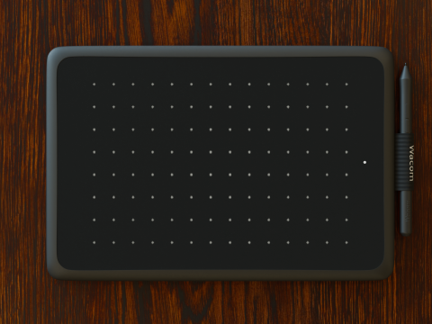 Wacom CTL-472 drawing tablet 3D 模型