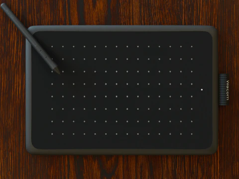 Wacom CTL-472 drawing tablet 3D Model