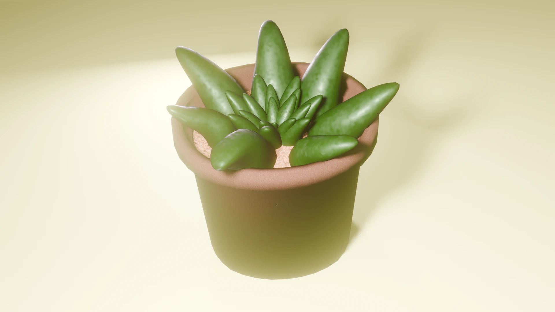 of Succulent 3D Model .c4d .max .obj .3ds .fbx .stl .blend 