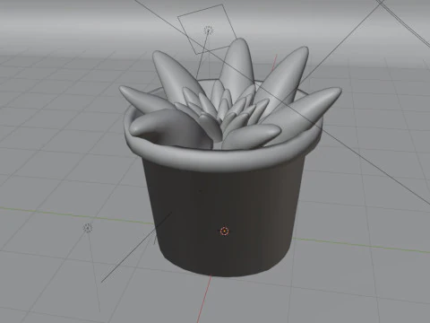 of Succulent 3D Model
