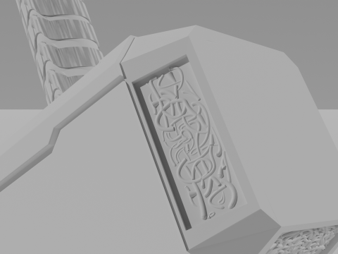 Thors hammer Mjolnir Modèle 3D