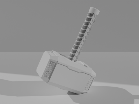 Thors hammer Mjolnir 3D Model