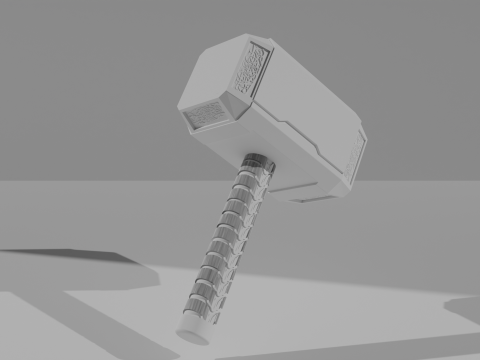 Thors hammer Mjolnir Modèle 3D