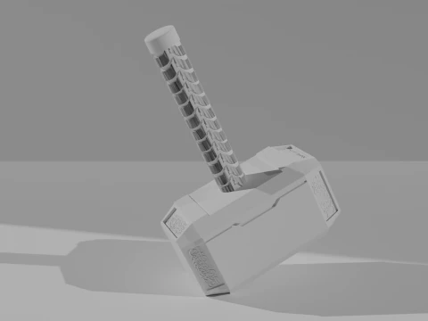 Thors hammer Mjolnir 3D Model
