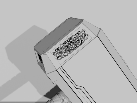 Thors hammer Mjolnir Modèle 3D