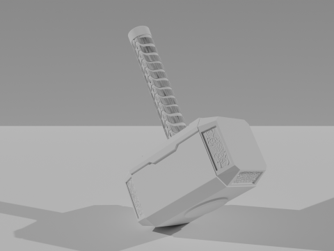 Thors hammer Mjolnir Modèle 3D