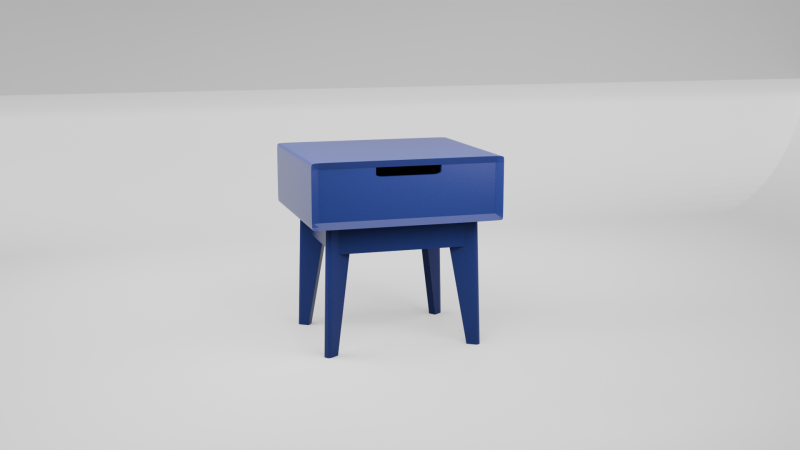 Blue table 3D 모델 .c4d .max .obj .3ds .fbx .stl .blend