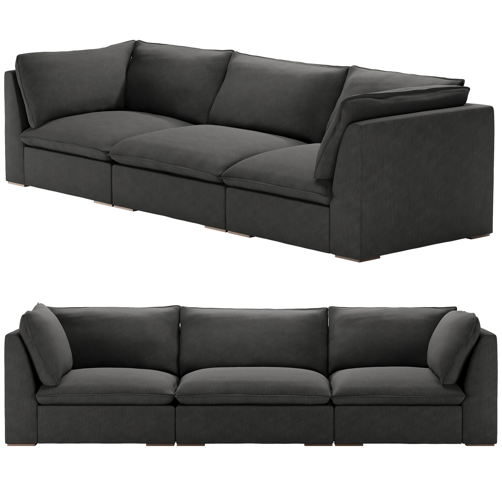 Costera Modular Sofa 3D Model .c4d .max .obj .3ds .fbx .stl .blend 