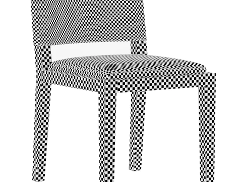 Saddle Leather Dining Side Chair 3D Model