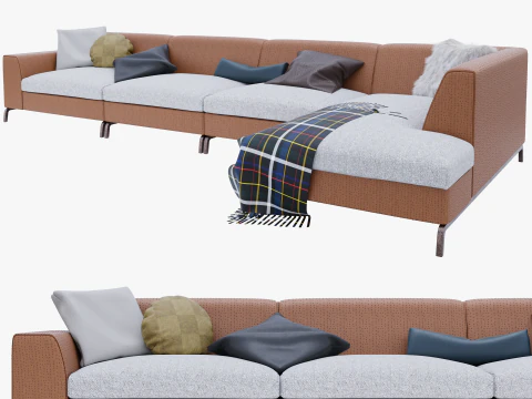 소파 코너 3D 모델