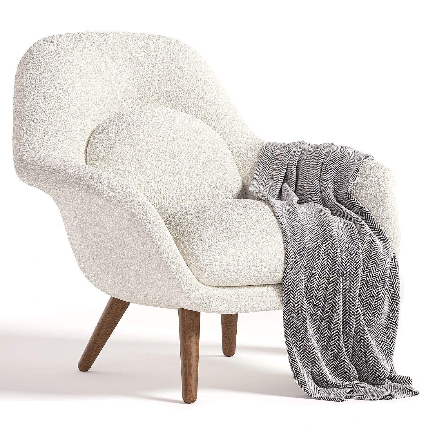 Tiana Chair 3D Model .c4d .max .obj .3ds .fbx .stl .blend 