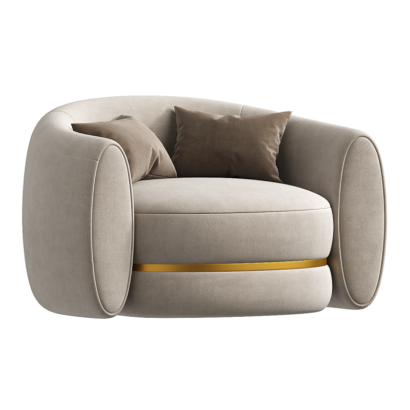 Chantalarmchair 3D Model .c4d .max .obj .3ds .fbx .stl .blend 