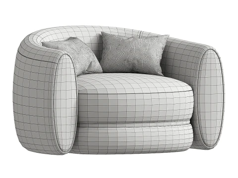Chantalarmchair 3D Model