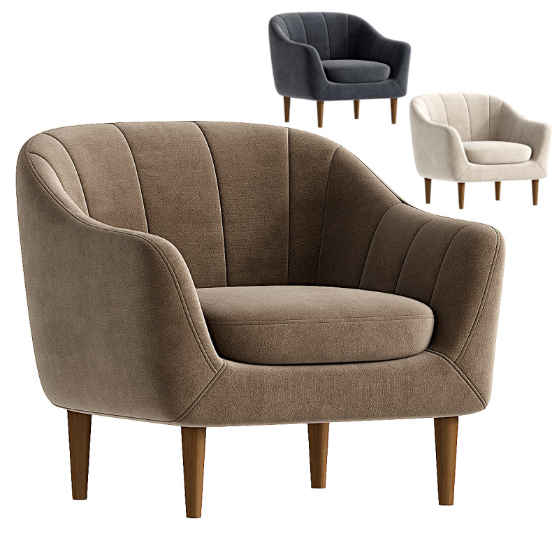 Kensingtonchair 3D-Modell .c4d .max .obj .3ds .fbx .stl .blend 