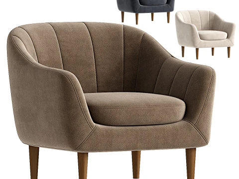 켄싱턴체어 3D 모델