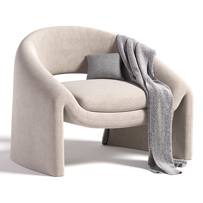 Kastaninbaum Armchair 3D Model .c4d .max .obj .3ds .fbx .stl .blend