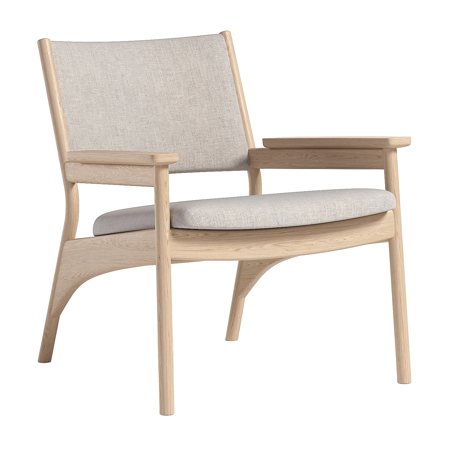 Karimoku Lounge Chair 3D Model .c4d .max .obj .3ds .fbx .stl .blend 