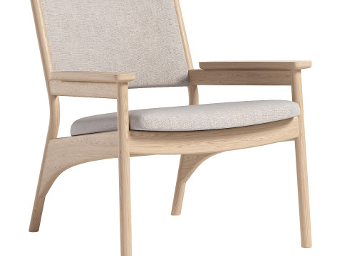 Karimoku Lounge Chair 3D Модель