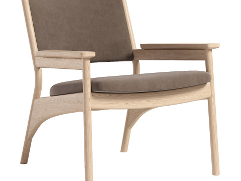 Karimoku Lounge Chair Model 3D