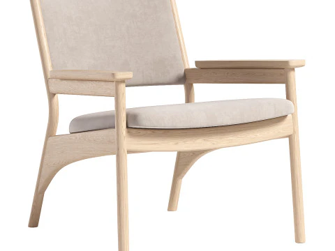 Karimoku Lounge Chair 3D Model