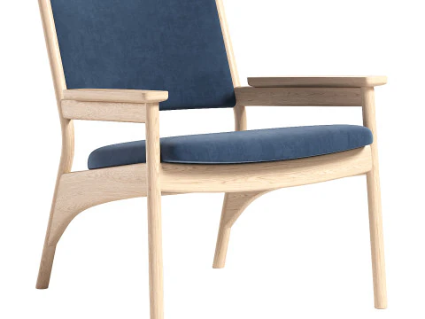 Karimoku Lounge Chair 3D Model
