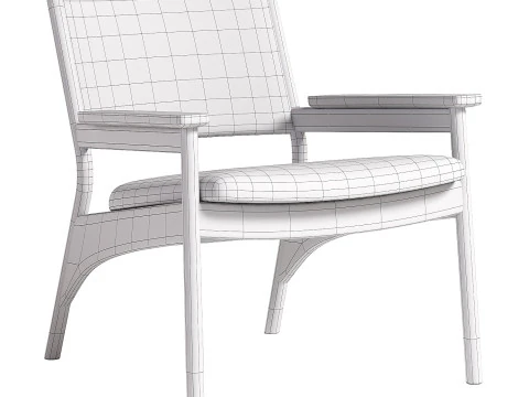 Karimoku Lounge Chair 3D Model