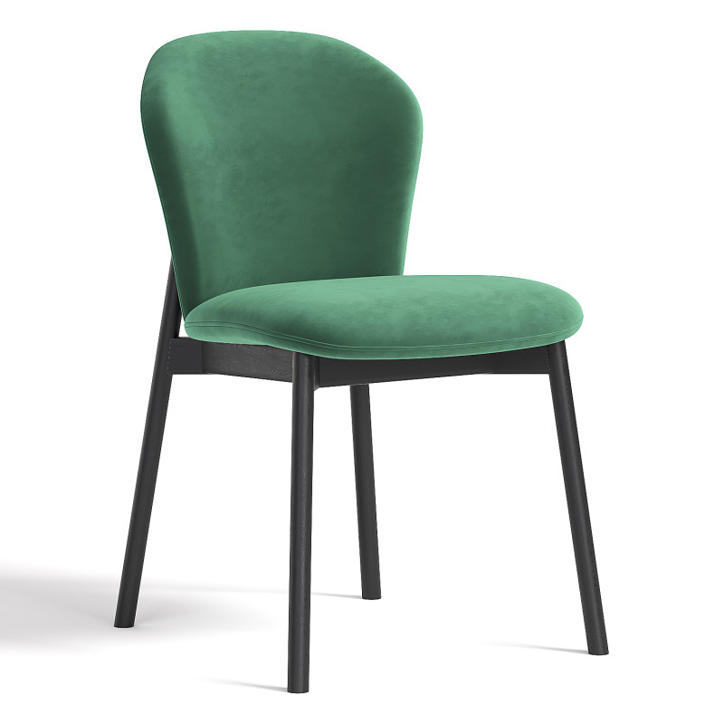 FIN TIMBER UPHOLSTERED SIDE CHAIR 3D Model .c4d .max .obj .3ds .fbx .stl .blend