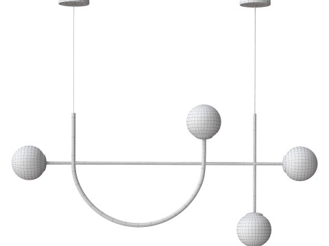 SPUTNIK 4 LED Modelo 3D