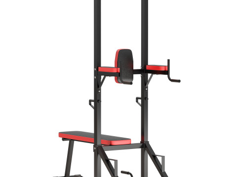 Horizontal bar press bars with bench 3Dモデル