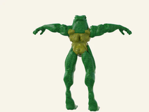 Frog-man 3D Model
