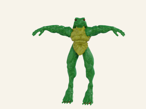 Frog-man 3D 模型