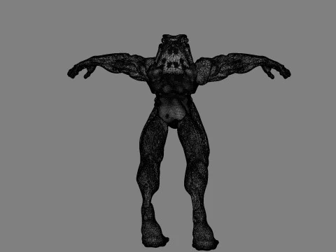 Frog-man 3D Model
