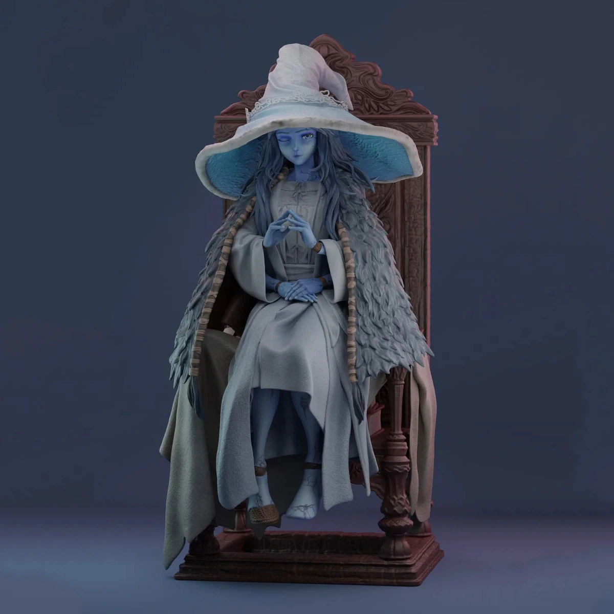 Ranni The Witch Elden Ring Rubim 3D Figures Ready to Print 3D Print Model .c4d .max .obj .3ds .fbx .stl .blend 