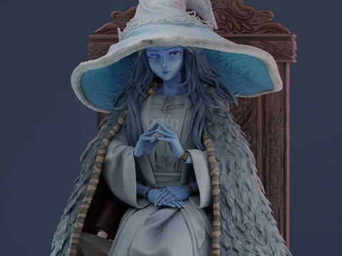 Ranni The Witch Elden Ring Rubim 3D Figures Ready to Print 3D 打印模型
