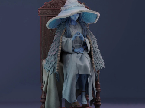 Ranni The Witch Elden Ring Rubim 3D Figures Ready to Print 3D 打印模型