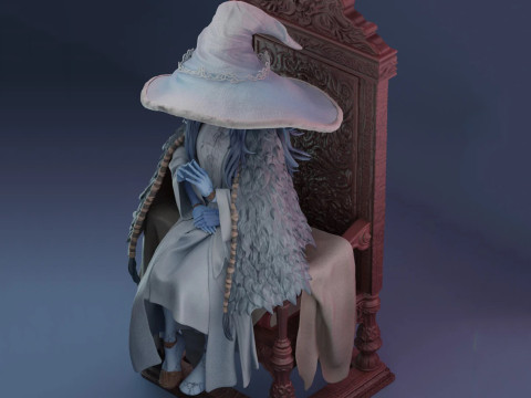 Ranni The Witch Elden Ring Rubim 3D Figures Ready to Print 3D 打印模型