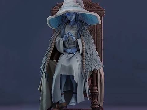 Ranni The Witch Elden Ring Rubim 3D Figures Ready to Print 3D 打印模型