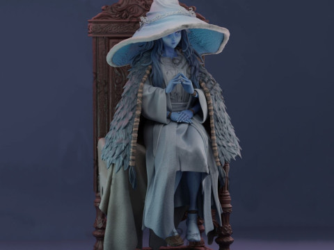 Ranni The Witch Elden Ring Rubim 3D Figures Ready to Print 3D 打印模型