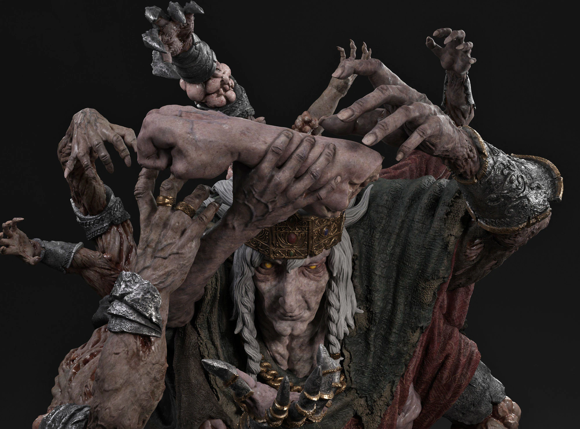 Godrick the grafted Figures to Print 3D Print Model .c4d .max .obj .3ds .fbx .stl .blend 