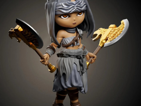Chibi Nepheli loux Figures to Print 3D प्रिंट मॉडल