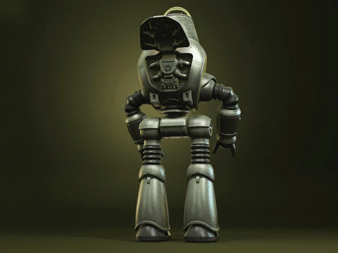 プロテクトロンフィギュアの準備完了 3Dプリントモデル